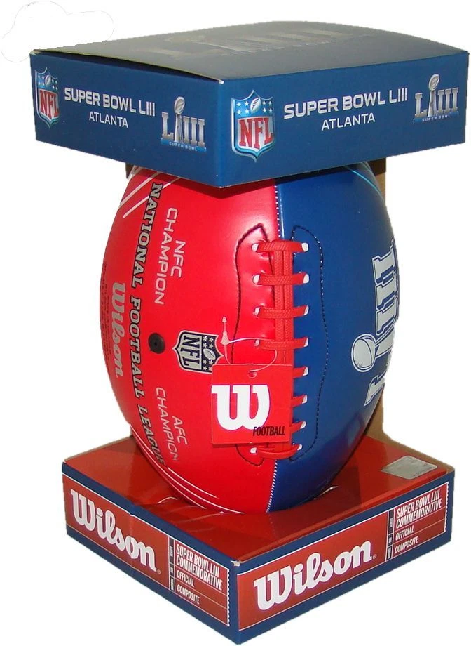 1 Wilson NFL Super Bowl LIII Atlanta Commemorative Official Composite Football