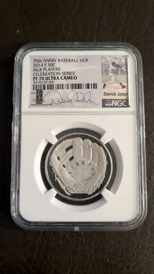 75th Anniv Baseball HOF 2014 S 50C MLB Players Celebration Series PF 70 ULTRA - Image 1 of 3