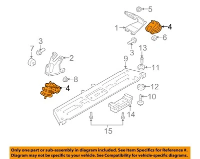 SUZUKI OEM 06-08 Grand Vitara Engine Trans Mounting-Front Mount 1161066J01 - Image 1 of 2