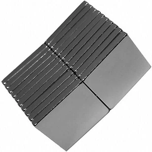20 Neodymium Magnets 1/2 x 1/2 x 1/16 Inch Block - Picture 1 of 1