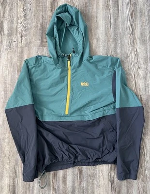 REI женщин 1/4 молнии работает туризм пуловер рубашка куртка размер средний - Изображение 1 из 4