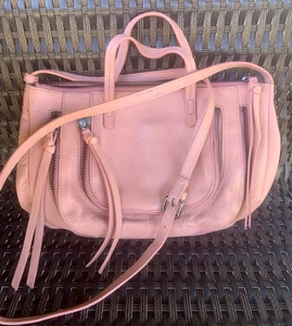 Kooba * schöne rosa Kiesel Leder Schultertasche Handtasche - Bild 1 von 13