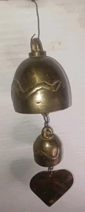 Antike Vintage Messing Drachen Klatsch Glocken sehr guter Zustand - Bild 1 von 16