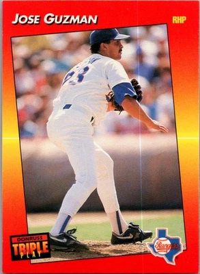 1992 Triple Play Jose Guzman #215 Texas Rangers - Image 1 of 2
