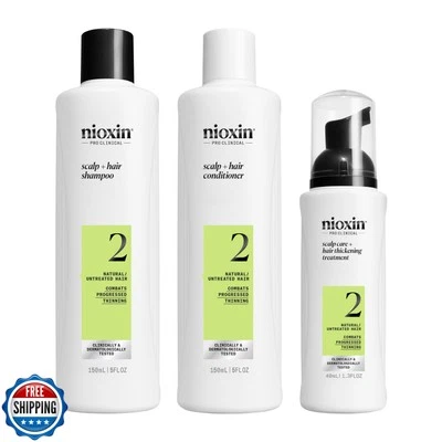 Nioxin cuero cabelludo + sistema de engrosamiento del cabello 2 | Para cabello natural con Th progresivo Foto 1 de 4