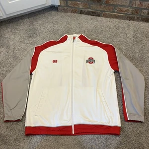 Nike LeBron James Ohio State Buckeyes sportliche graue Jacke mit durchgehendem Reißverschluss XL 17209X - Bild 1 von 14