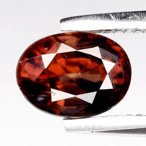 π 1.01ct 6x4.5mm VS Oval Natural Champagne Zircon - Unheated, Africa Gemstone - Picture 1 of 4