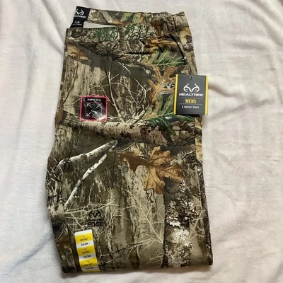 Real Tree Edge Pants Mens L 36-38 Camo Relaxed Hunting Stretch Waist 5 Pocket - Image 1 of 4