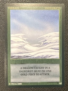 Wyvern CCG 1994 Limited Edition Uncommon Terrain Card Snowdrifts #107 - Bild 1 von 1