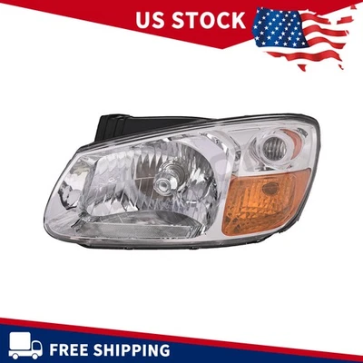 For 2007-2009 Kia Spectra s W/ Halogen Bulb Headlight Assembly Left Driver Side - Image 1 of 4
