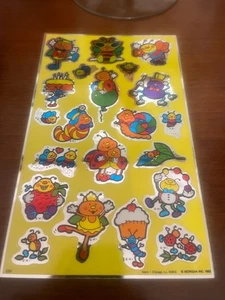 RARO! Vintage anni 80 Mark 1 grande foglio adesivo cromato simpatici insetti e insetti - Foto 1 di 3