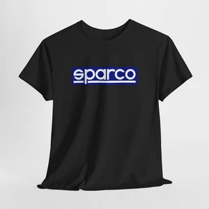 Camiseta negra Sparco - Camiseta unisex de carreras de deportes de motor para hombre o mujer - Imagen 1 de 7
