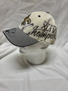 New Orleans Saints Hat Cap Fitted Adult One Size White Super Bowl Football Mens - Picture 1 of 7