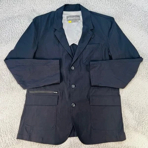 Eddie Bauer Travex Blazer Mens Black Sport Coat Size 46 Lightweight Nylon XL - Picture 1 of 9