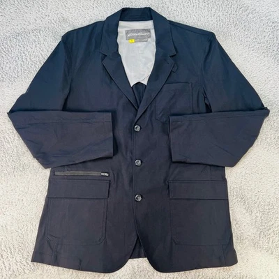 Eddie Bauer Travex Blazer Mens Black Sport Coat Size 46 Lightweight Nylon XL - Image 1 of 4