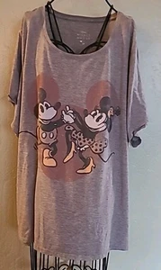Camiseta Disney, Dancing Mickey & Minnie Gris, Talla 3X - Imagen 1 de 3