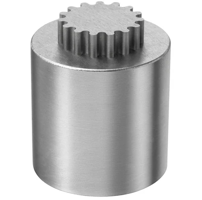 2-Piece Gear Cylinder Puzzle – Wire EDM Cut Zero Tolerance Desk Trinket - Image 1 of 4