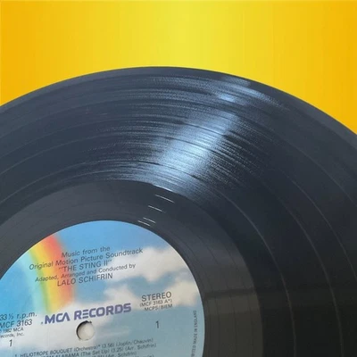 Lalo Schifrin - The Sting II OST - MCA MCF 3163 Vinyl LP 1982 EX Soundtrack - Image 1 of 4