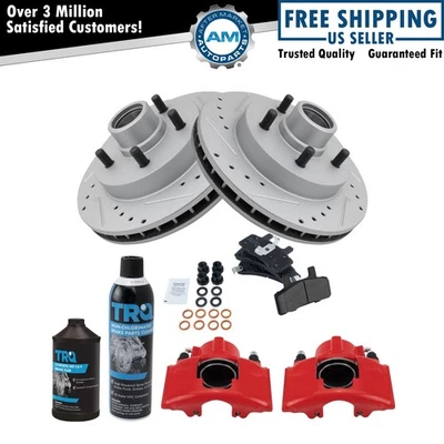 Kit de pastillas de freno delanteras y rotor para Chevrolet GMC 92-02 Foto 1 de 4