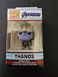 Funko Pocket Pop Marvel Avenger Thanos Llavero Cabeza Bobble Figura AUTÉNTICO = - Imagen 1 de 2