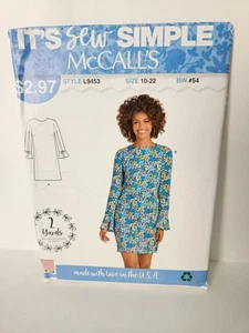 McCall's L9453 Größe 10-22 Kleid ungeschnitten 2019 - Bild 1 von 2