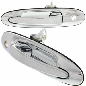 New Set Of 2 Fits LINCOLN TOWN CAR 98-02 Front LH & RH Side Exterior Door Handle - Picture 1 of 3