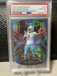 Tua Tagovailoa PSA 10 2020 Panini Select Club Level Die-Cut Light Blue #245 RC - Picture 1 of 2