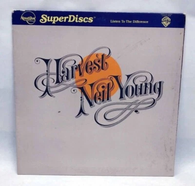 1982 SUPERDISCS Neil Young Harvest LP Nautilus Records NR44 (SCRATCHED) - Image 1 of 4