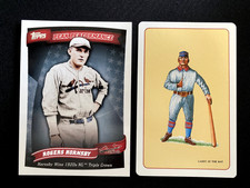ROGERS HORNSBY 2010 Topps Peak Performance & 1991 Baseball Legends #7 Hearts