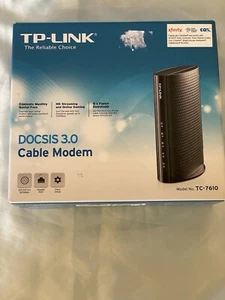 TP-LINK TC-7610 DOCSIS 3.0 Cable Modem - W Power Adapter - Excellent condition  - Picture 1 of 12