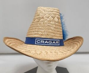 Vintage L Straw Hat Cragar Racing