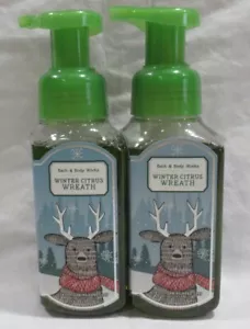 Bath & Body Works Foaming Hand Soap Lot Set of 2 WINTER CITRUS WREATH - Picture 1 of 3