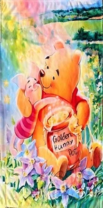 Winnie the Pooh And Piglet Beach Bath Towel Measures 27 x 56 Inches - Picture 1 of 5