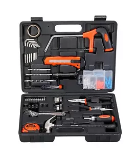 BLACK+DECKER BMT108C HAND TOOL KIT COMPACT LIGHT WEIGHT 108-PIECE ORANGE BLACK - Picture 1 of 13