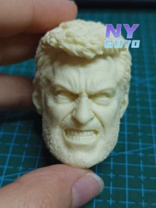 1:18 Logan Wolverine Hugh Jackman Head Sculpt For 3.75" Male Action Figure - Picture 1 of 6