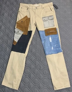 TAKER MENS SKINNY JEANS STRETCH TAN SIZE 38x32 NWT $79.99 - Picture 1 of 10