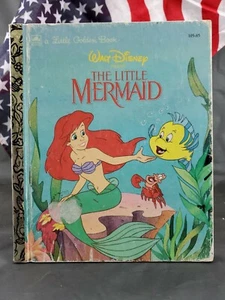 Walt Disney's The Little Mermaid #105-85 A Little Golden Book "1st" Edition 1992 - Picture 1 of 6