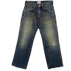 Edwin 465 Exclusive Vintage Faded Blue Distressed Jeans Size W30 L30 - Picture 1 of 22