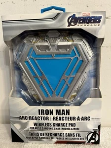 Marvel Avengers Endgame Iron Man Wireless Phone Charge Pad Arc Reactor Charger - Picture 1 of 3
