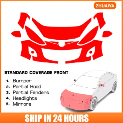 8.5Mil PreCut Paint Protection Film Clear Bra PPF Kit For Mazda 2 2011-2015 - Image 1 of 4