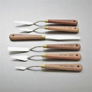 RGM Single Palette & Painting Knives. Artists Wooden Handle Steel Paint Knives. - Picture 1 of 13
