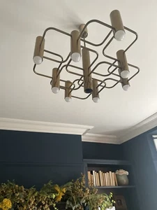 Vintage Brass Gaetano Sciolari chandelier - Picture 1 of 2