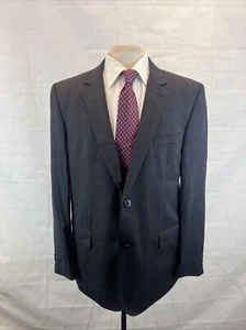 Jhane Barnes Men's Dark Gray Plaid Wool Blazer 44R $395 - Picture 1 of 10