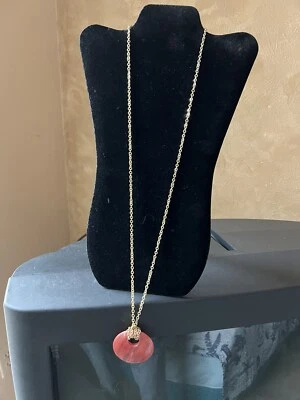 NY & Company New York & Co. Stone Pinkish Red  Quartz Necklace - Image 1 of 4