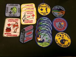 Lakeland District, lotto di 14 patch attività anni '80 CL - Foto 1 di 1