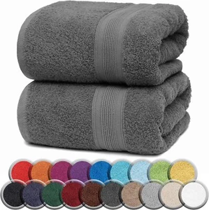 Saunatücher Sauna-Handtuch Frottee 100% Baumwolle XXL 80 x 200 cm 2er Set - Bild 1 von 106