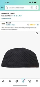 Gorro grande elástico Kufi gorra calavera - Imagen 1 de 1