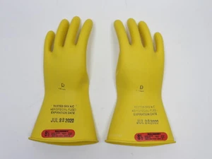 Salisbury D120 Typ 1 Klasse 0 Lineman Handschuhe 1000 V AC Größe 11 Gummi Isolierung - Bild 1 von 2