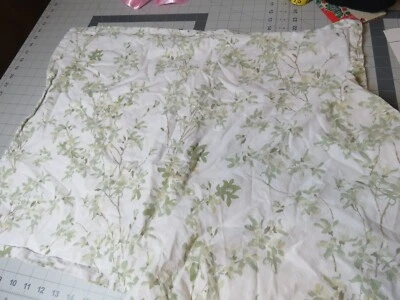 TRÊS travesseiros Laura Ashley fronha 2 horas/1 verde rei floral/castanho listra algodão vintage - Imagem 1 de 4