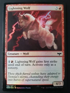 1x Magic The Gathering Lightning Wolf [Innistrad Crimson Vow] LÁMINA Magic The Gathering - Imagen 1 de 5